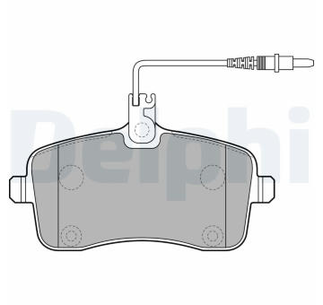 Sada brzdových destiček, kotoučová brzda DELPHI LP2282