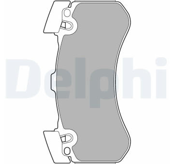 Sada brzdových destiček, kotoučová brzda DELPHI LP2283