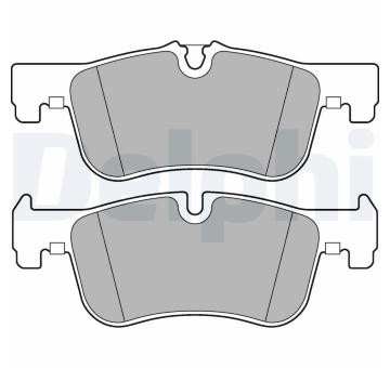 Sada brzdových destiček, kotoučová brzda DELPHI LP2284