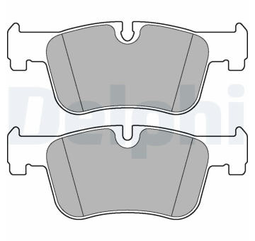 Sada brzdových destiček, kotoučová brzda DELPHI LP2285