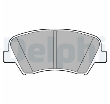 Sada brzdových destiček, kotoučová brzda DELPHI LP2293