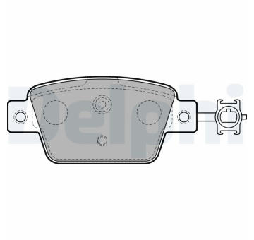 Sada brzdových destiček, kotoučová brzda DELPHI LP2486