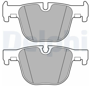 Sada brzdových destiček, kotoučová brzda DELPHI LP2494