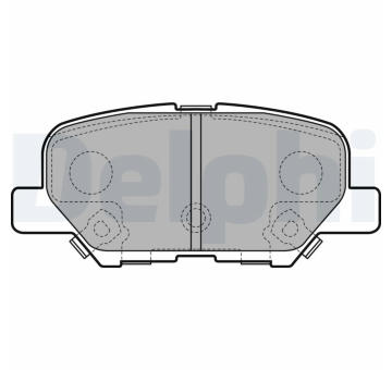 Sada brzdových destiček, kotoučová brzda DELPHI LP2501