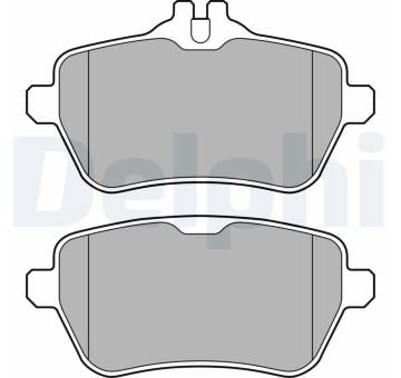 Sada brzdových destiček, kotoučová brzda DELPHI LP2659