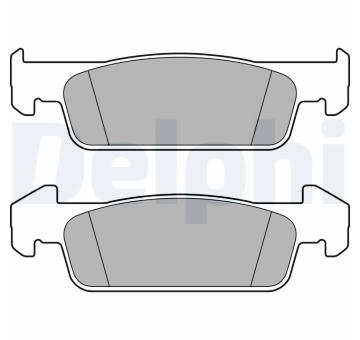 Sada brzdových destiček, kotoučová brzda DELPHI LP2663