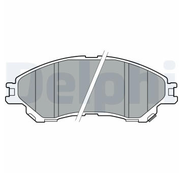 Sada brzdových destiček, kotoučová brzda DELPHI LP2664