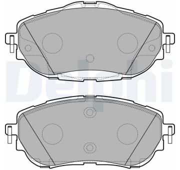 Sada brzdových destiček, kotoučová brzda DELPHI LP2691