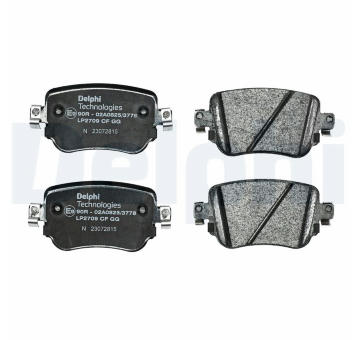 Sada brzdových platničiek kotúčovej brzdy DELPHI LP2709