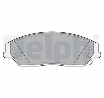Sada brzdových destiček, kotoučová brzda DELPHI LP2714