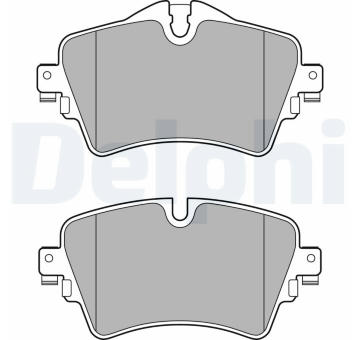 Sada brzdových destiček, kotoučová brzda DELPHI LP2717