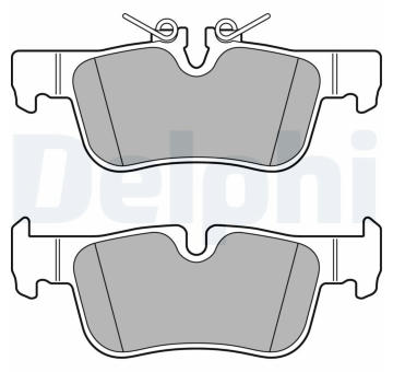 Sada brzdových destiček, parkovací brzda DELPHI LP2719