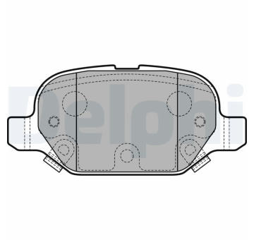 Sada brzdových destiček, kotoučová brzda DELPHI LP2761