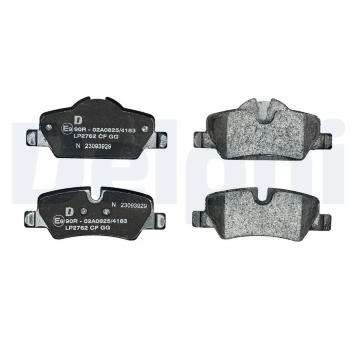 Sada brzdových destiček, kotoučová brzda DELPHI LP2762