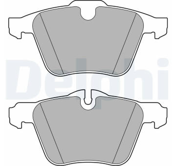 Sada brzdových destiček, kotoučová brzda DELPHI LP2766