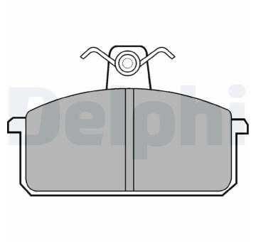 Sada brzdových destiček, kotoučová brzda DELPHI LP305