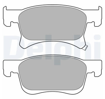 Sada brzdových destiček, kotoučová brzda DELPHI LP3164