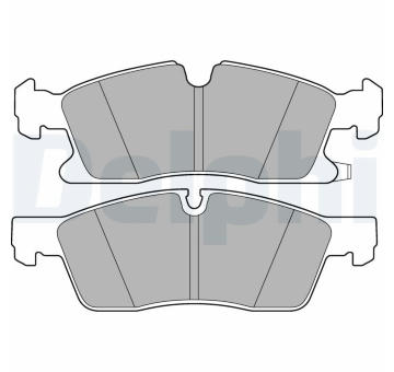 Sada brzdových destiček, kotoučová brzda DELPHI LP3173