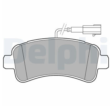 Sada brzdových destiček, kotoučová brzda DELPHI LP3185