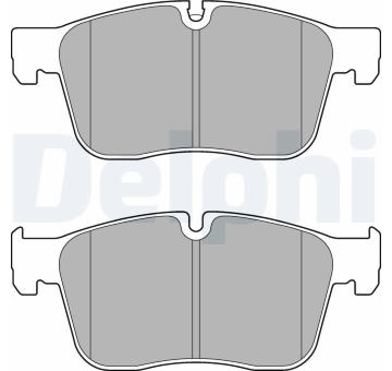 Sada brzdových platničiek kotúčovej brzdy DELPHI LP3187