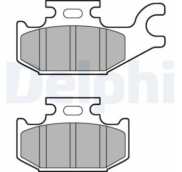 Sada brzdových destiček, kotoučová brzda DELPHI LP3191