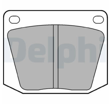 Sada brzdových destiček, kotoučová brzda DELPHI LP32