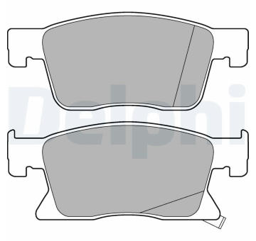 Sada brzdových destiček, kotoučová brzda DELPHI LP3237