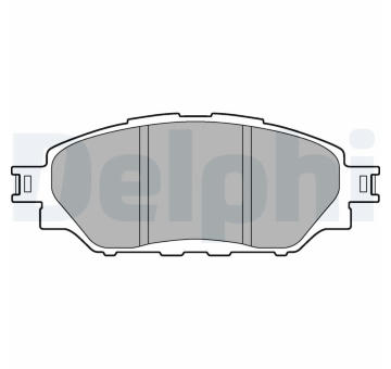Sada brzdových destiček, kotoučová brzda DELPHI LP3250