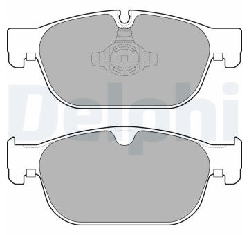 Sada brzdových destiček, kotoučová brzda DELPHI LP3256