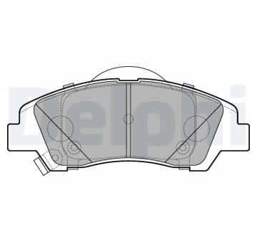Sada brzdových destiček, kotoučová brzda DELPHI LP3265