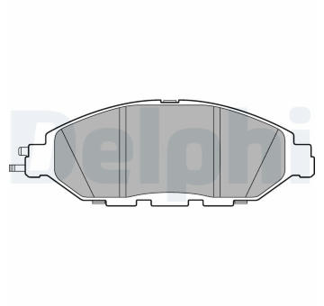 Sada brzdových destiček, kotoučová brzda DELPHI LP3278