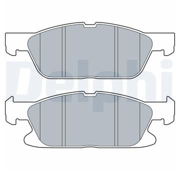 Sada brzdových destiček, kotoučová brzda DELPHI LP3280