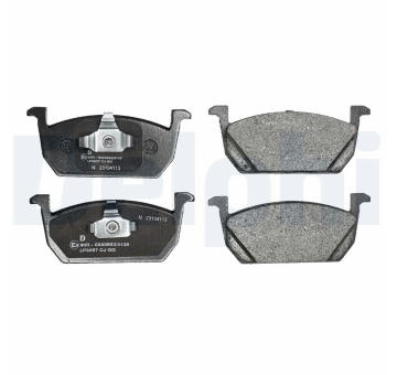 Sada brzdových destiček, kotoučová brzda DELPHI LP3287