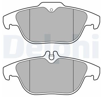 Sada brzdových destiček, kotoučová brzda DELPHI LP3288