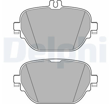 Sada brzdových destiček, kotoučová brzda DELPHI LP3297