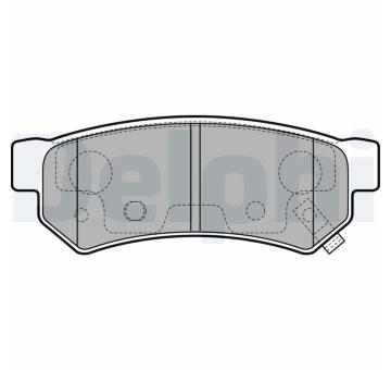 Sada brzdových platničiek kotúčovej brzdy DELPHI LP3305