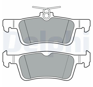 Sada brzdových destiček, kotoučová brzda DELPHI LP3369