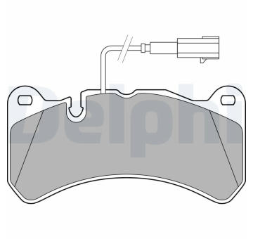 Sada brzdových destiček, kotoučová brzda DELPHI LP3374