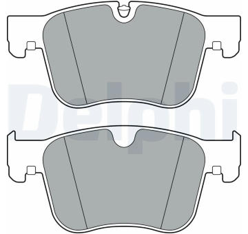 Sada brzdových destiček, kotoučová brzda DELPHI LP3384