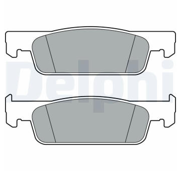 Sada brzdových destiček, kotoučová brzda DELPHI LP3387