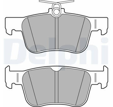 Sada brzdových destiček, kotoučová brzda DELPHI LP3391
