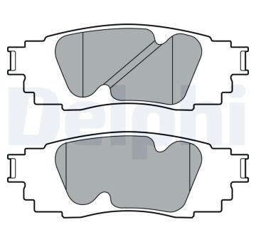 Sada brzdových destiček, kotoučová brzda DELPHI LP3392