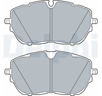 Sada brzdových destiček, kotoučová brzda DELPHI LP3518