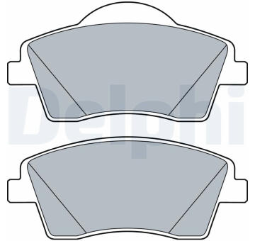 Sada brzdových destiček, kotoučová brzda DELPHI LP3528
