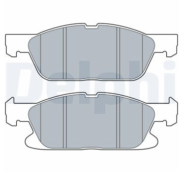 Sada brzdových destiček, kotoučová brzda DELPHI LP3536