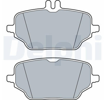 Sada brzdových destiček, kotoučová brzda DELPHI LP3572