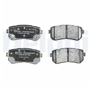 Sada brzdových destiček, kotoučová brzda DELPHI LP3576