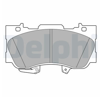 Sada brzdových destiček, kotoučová brzda DELPHI LP3592