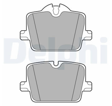 Sada brzdových destiček, kotoučová brzda DELPHI LP3605