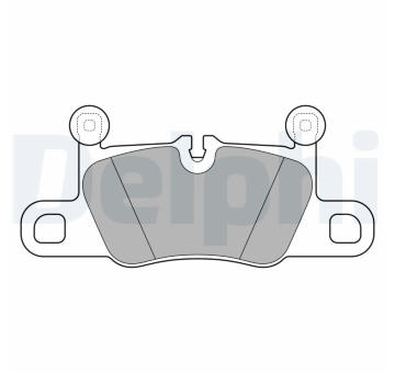 Sada brzdových destiček, kotoučová brzda DELPHI LP3614